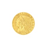 Extremely Rare 1914 $2.50 U.S. Indian Head Gold Coin