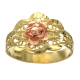 Exquisite 14KT. Gold, Filigree Ring