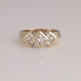 *Fine Jewelry 14 kt. Gold, New Custom Made 1.00CT Diamond One Of a Kind Ring (FJ F42)
