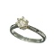 APP: 2.6k Fine Jewelry 14KT. White Gold, 0.57CT Round Cut Diamond Ring