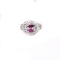 APP: 0.8k 0.40CT Ruby And Topaz Platinum Over Sterling Silver Ring