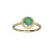 APP: 1.3k Fine Jewelry Designer Sebastian 14KT. Gold, 0.87CT Green Emerald And Diamond Ring