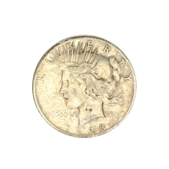 1923 U.S. Peace Type Silver Dollar Coin