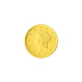Extremely Rare 1854 $1 U.S. Liberty Head Gold Coin