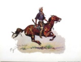 FREDERIC REMINGTON (After) A Crow Scout Print, 16'' x 12''
