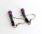 APP: 0.4k Fine Jewelry 11.50CT Round Cut Bead Ruby/Sapphire/Emerald And Sterling Silver Earrings