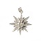 APP: 0.5k Fine Jewelry 0.07CT Round Brilliant Cut Diamond And Sterling Silver Pendant