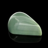 APP: 2.3k 58.74CT Pear Cut Cabochon Green Guatemala Jade Gemstone