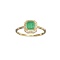 APP: 1.1k Fine Jewelry Designer Sebastian 14KT. Gold, 0.67CT Green Emerald And Diamond Ring