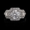 APP: 40.1k 2.03ct CENTER Diamond 18KT. White Gold Ring (3.81ctw Diamonds) (Vault_R10_15067)