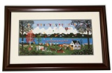 Wooster Scott- Framed-Signed ''Regatta on the Potomac''