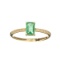 APP: 1.4k Fine Jewelry, Designer Sebastian 14KT. Gold, 0.61CT Emerald and 0.05CT Diamond Ring