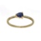 APP: 0.7k Fine Jewelry 14KT. Gold, 0.37CT Blue Sapphire And Diamond Ring