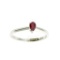 APP: 0.5k Fine Jewelry Designer Sebastian 0.25CT Pear Cut Ruby And Sterling Silver Ring