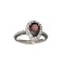 APP: 0.3k Fine Jewelry 2.27CT Pear Cut Almandite Garnet And Sterling Silver Ring