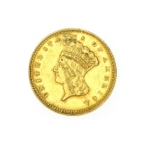 Extremely Rare 1862 $1 U.S. Princess Head Gold Coin
