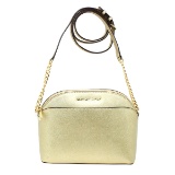 Gorgeous Brand New Never Used Pale Gold Michael Kors Medium Dome Crossbody Bag Tag Price $268