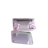 APP: 2k 17.00CT Emerald Cut Light Purple Quartz Amethyst Gemstone