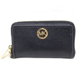 Gorgeous Brand New Never Used Black Michael Kors Large Flat MF PHN Case Bag Tag Price $178