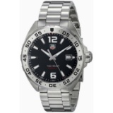 *Tag Heuer Men's Formula 1 Round Stainless Steel Case Black Dial Sapphire Screw Down Crown Quartz Mo