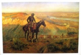 CHARLES M. RUSSELL (After) Wagon Boss Print, 32'' x 22''