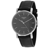 *Tissot Men's Swissmatic Round Stainless Steel Case Black Dial Sapphire Push/Pull Crown Automatic Mo