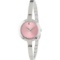 *Movado Women's Bela Round Stainless Steel Case Pink Dial Sapphire Push/Pull Crown Quartz Movement W