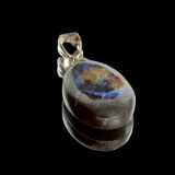 7.75CT Boulder Opal Sterling Silver Pendant