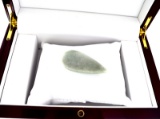 APP: 3k 123.50CT Pear Cut Cabochon Green Jade Gemstone
