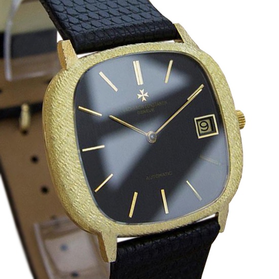 *Vacheron & Constantin 18k Gold Swiss Made Mens 1980s Automatic Watch -P-