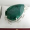 APP: 16.5k Fine Jewelry Designer Sebastian 404.87CT Pear Cut Emerald and Sterling Silver Pendant