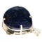 APP: 18.5k Fine Jewelry Designer Sebastian 252.46CT Pear Cut Sapphire and Sterling Silver Pendant