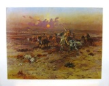 CHARLES M. RUSSELL (After) Stolen Horses Print, 28'' x 22''