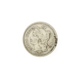 1865 Three Cent Piece Nickel Coin