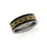 Gorgeous Solid Tungsten Men's Ring Size 10.5 Design 4