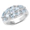 APP: 0.2k Gorgeous Sterling Silver 2.12CT Blue Topaz Ring App. $250 - Great Investment - Lovely Piec