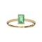 APP: 1.4k Fine Jewelry, Designer Sebastian 14KT. Gold, 0.61CT Emerald and 0.05CT Diamond Ring