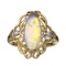APP: 1.9k 14KT. Yellow/White Gold, 1.56CT Opal And Diamond Ring