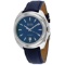 *Bulova Men's Accu Round Stainless Steel Case Blue Dial Sapphire Push/Pull Crown Automatic Movement