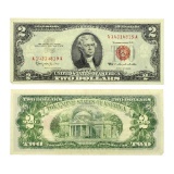 Rare 1963 $2 US Red Seal Note Great Investment