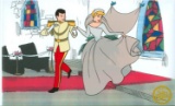 Walt Disney (After)  Serigraph, Cinderella and Prince at Chappel W/ certificate Of Authenticity