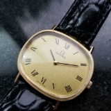 *OMEGA 14k Gold Manual-Wind Dress Watch c.1970 Vintage Swiss Luxury Men's Watch