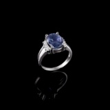 APP: 12.1k Fine Jewelry 14KT. White Gold, 5.31CT Tanzanite And Diamond Ring