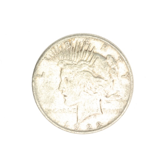 1922 U.S. Peace Type Silver Dollar Coin