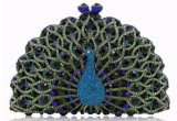 *Rare Exquisite Swarovski Crystal Element Handbag by Christal Couture - Peacock of Paradise - Great