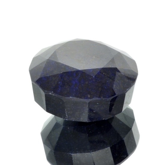 APP: 5.4k 2,140.35CT Round Cut Dark Blue Sapphire Gemstone