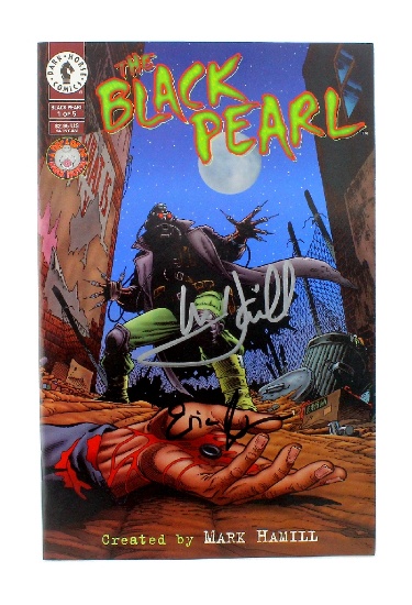 Very Rare Original Autograph By Mark Hamill From Star Wars Black Pearl Comic Book" Authenticity By G