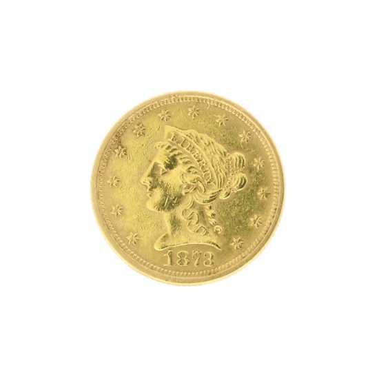Rare 1873 $2.50 Liberty Head Gold Coin Great Investment