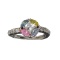 APP: 1.2k Fine Jewelry Designer Sebastian 2.04CT Princess Cut Swiss Cubic Zirconia And Platinum Over