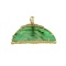 Fine Jewelry 14KT. Gold, 16.64CT Rare Natural Form Green Beryl Columbian Emerald And Diamond Pendant